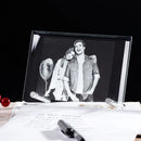 Axyaa Crystal Photo Frame | Personalized Engraving | Home Decor Gift