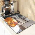 Axyaa Cute Puppy Kitchen Counter Drain Mat Set