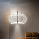 Round LED Chandelier Light by Axyaa - Luxury Acrylic Bedroom Pendant Fixture