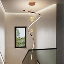 Axyaa Modern Light Luxury Staircase and Living Room Pendant Lights