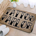 Axyaa Tattoo Shop Mat Indoor Welcome Door Mat Washable Non-Slip Absorbent Carpet