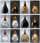 Axyaa Nordic Loft Vintage Glass Pendant Lights Hanging Lamp