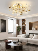 Axyaa Gingko Leaf Ceiling Lamp | Post-modern Designer LED Fixture for Home & Hotel