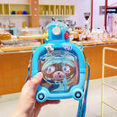 Axyaa Kawaii Bear Kids Water Bottle 1000ml with Straw - BPA Free, Cute Design