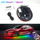 Axyaa Underglow Neon LED Lights: Chassis Strip Auto Atmosphere Lamp RGB Colorful