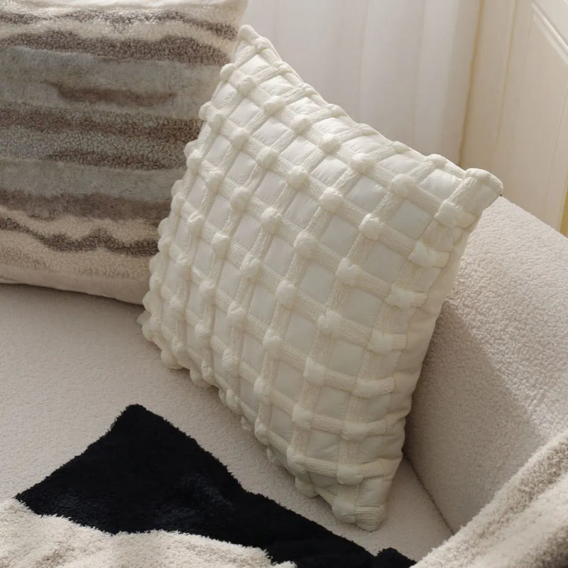 Axyaa Nordic Style Soft Square Cushion Cover for Home Decor - Creative Design