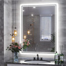 Axyaa Backlit LED Bathroom Mirror | Dimmable | Demist | Wall Mounted | Rectangle