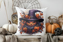 Axyaa Halloween Bow Bat Web Pillow Cover for Sofa Bedroom Car