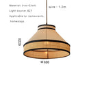 Axyaa Southeast Asia Fabric Pendant Lamp Farmhouse Light Fixtures