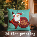 Axyaa Christmas Cartoon Pillow Covers: Sofa, Bedroom, Car, Rectangular Cushion Cover
