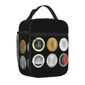 Axyaa Presidential Seal Insulated Lunch Bag for Work School Picnic Reusable Thermal Cooler