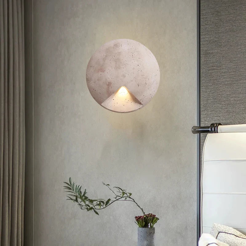 LED Real Stone Wall Light: Axyaa Art Deco Bedroom Sconce for Ambiance & Style
