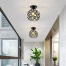 Axyaa Nordic Crystal Aisle Chandelier - Stylish Small Ceiling Light for Corridor and Balcony