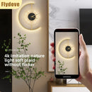 Axyaa Modern LED Wall Clock Light for Home Interior Decoration