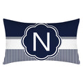 Axyaa Blue Stripe Pillowcase 30X50 for Sofa Chair Decor