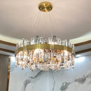Luxury Crystal Chandelier: Axyaa's Elegant Living Room Bedroom Kitchen Pendant Light