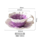 Axyaa Ceramic Butterfly Flower Coffee Cup: Elegant 3D Relief Floral Mug for Tea & Coffee
