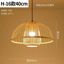 Axyaa Bamboo Woven Chandeliers: Southeast Asian Style LED Lighting for Home Decor
