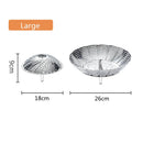 Axyaa Stainless Steel Folding Steamer Rack for Kitchen and Drain Tray