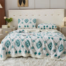 Axyaa Jacquard Lambswool Blanket: Warm, Skin-Friendly, Queen King Size Comforter