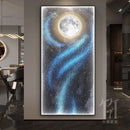 Axyaa Moon Meteor LED Wall Lamp for Modern Art Wall Decoration in Bedroom Living Room