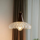 Axyaa Japanese Style LED Glass Pendant Lamp for Kitchen, Bedroom & Living Room