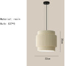 Axyaa Nordic Cream Resin Pendant Chandelier Ceiling Light E27 Dining Room Bedside Reading