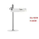 Axyaa White Modern Bedroom Study Lamp Black Floor Lamp