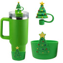 Axyaa Silicone Straw Set for Stanley Water Bottle, 2pcs - Dust-Proof Cover/Cap