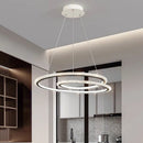 Axyaa LED Ring Chandelier for Modern Living Room, Bedroom, Dining Room Decor