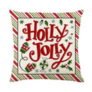 Christmas Decor Pillow Cover 18x18 in Linen Throw - Axyaa Home Decor