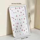Axyaa Cherry Pattern Serving Tray: Multifunctional Kitchen & Jewelry Organizer