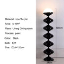 Axyaa Nordic Gourd LED Floor Lamp - Medieval Cream Style, Danish Designer Living Room Lighting