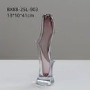 Axyaa Glass Vase Branch Fork Shape Thick Straight Bottle Floral Arrangement Accessories