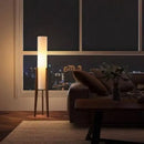 Axyaa Nordic Solid Wood Living Room Sofa Floor Lamp