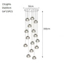 Axyaa Nordic Crystal Chandelier for Stairs