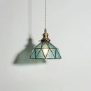 Axyaa Amber Clear Glass LED Pendant Chandelier - Vintage Hanging Lamp