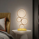 Axyaa Nordic Circle LED Table Lamp for Modern Bedroom and Living Room decor