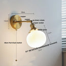 Axyaa Blue Glass Wall Sconce Nordic Modern Rotate Stair Light