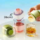 Axyaa Silicone Hockey Ice Ball Maker for Whiskey, Bar Party, Kitchen - Food Grade