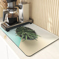 Axyaa Cactus Silicone Coasters Set for Kitchen Table - Absorbent Drying Mat