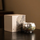 Axyaa Sterling Silver Ceramic Kung Fu Tea Set