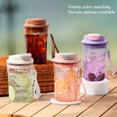 Axyaa Summer Plastic Cup: Large Capacity Sports Tumbler Water Cup Gift