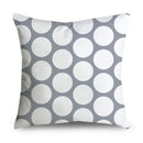 Axyaa Gray Lumbar Pillows - 45X45CM Damask Geometry Floral Stripes Plaids Print