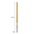 Axyaa Stainless Steel & Wooden Chopsticks Dinnerware Set