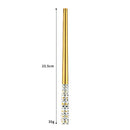 Axyaa Stainless Steel & Wooden Chopsticks Dinnerware Set