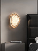 Axya Crystal Platinum Art Wall Lamp: Bedroom Living Room Modern Wall Light