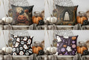 Axyaa Halloween Moonlit Jack-O'-Lanterns Pillow Cover for Sofa, Bedroom, Car