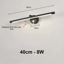 Axyaa Motion Sensor Makeup Mirror Wall Lamp with Dimming Switch