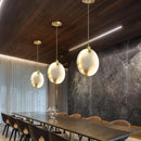 Axyaa Copper Marble Chandelier: Modern Luxury for Living Room, Bedroom, Restaurant, Villas & Homestay